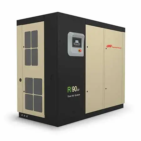 Compressor de ar da Ingersoll Rand em operação, ilustrando situação comum de compressor de ar aquecendo muito em ambientes industriais.