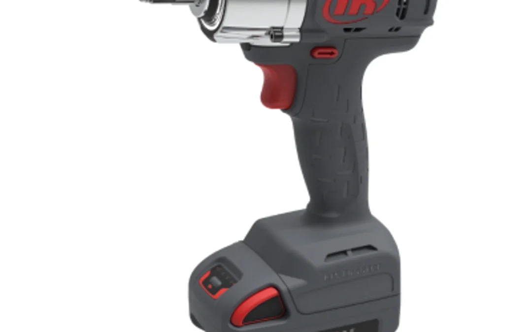 Chave de impacto pneumática Ingersoll Rand com design ergonômico, alto torque e desempenho industrial para fixação e remoção de parafusos.